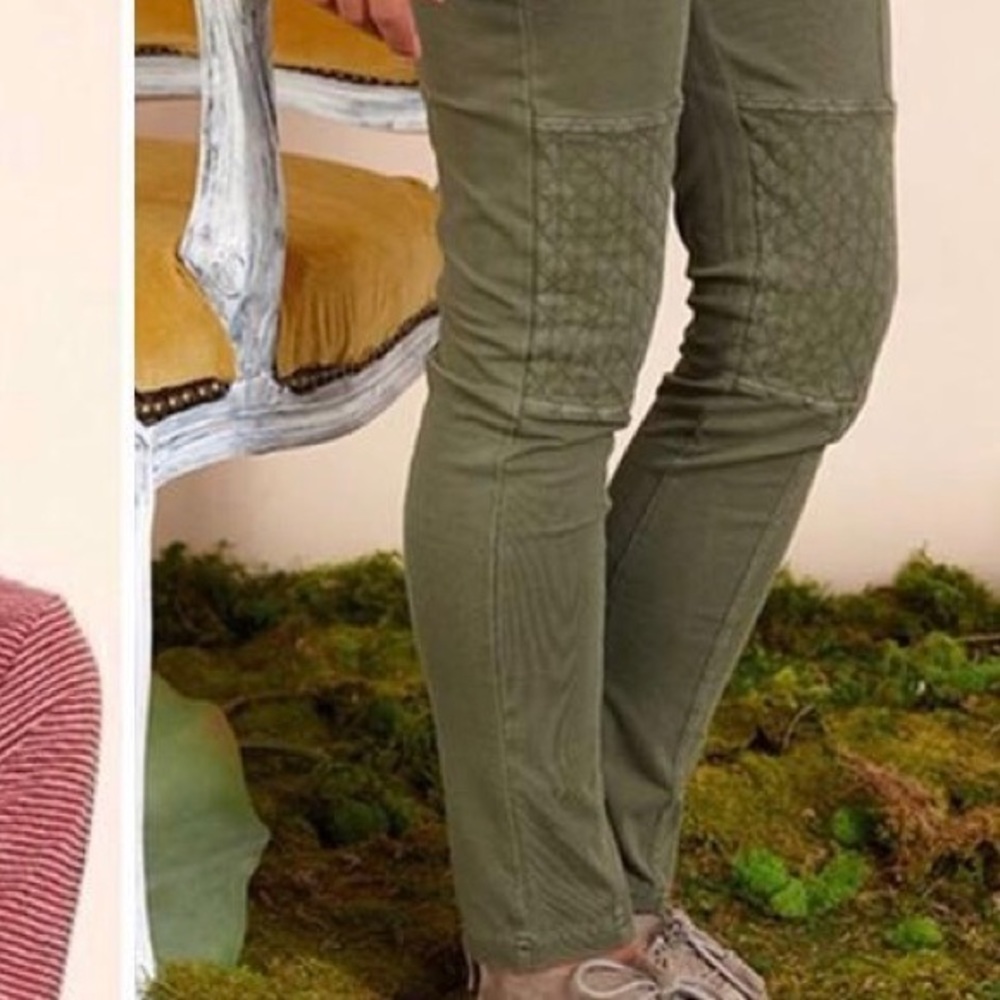 Army green moto leggings Matilda Jane tween